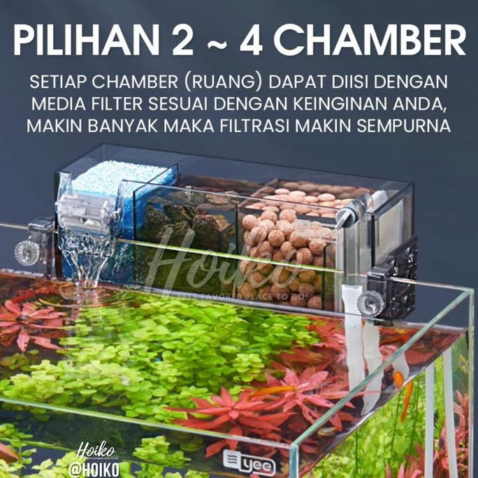 Filter Gantung Akrilik Aquarium External Hanging Hang on Akuarium Mini [terbaik]