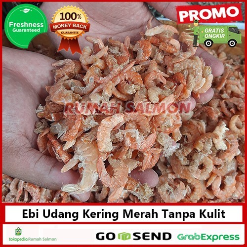 

Ebi Udang Kering Merah Tanpa Kulit Grade A Super