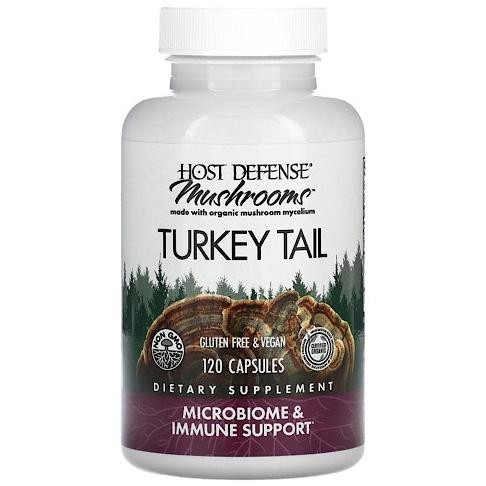 

Fungi Perfecti Host Defense Turkey Tail Mushroom 120 Veg Caps