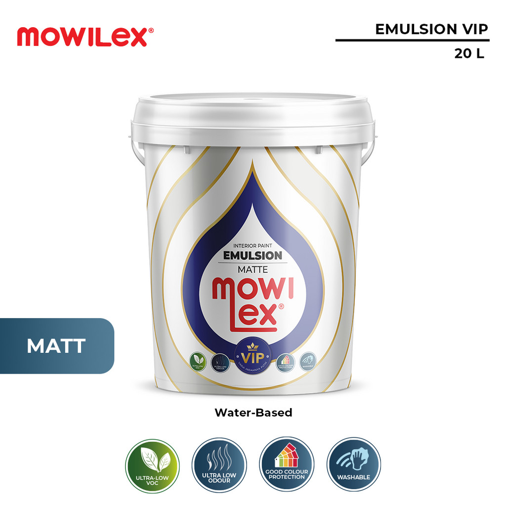 BISA GOSEND Mowilex Emulsion VIP Neutral Color Tembok 20 Liter