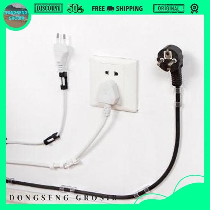 

KLIP KABEL ORGANIZER CABLE CLIP 20PCS - WHITE DONSENG GROSIR PRODUK TERBAIK !!