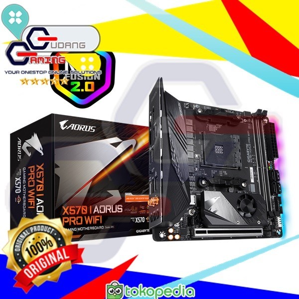 BISA GOSEND! MOTHERBOARD GIGABYTE X570 I AORUS PRO WIFI SUPPORT RYZEN 3RD BEST SELLER