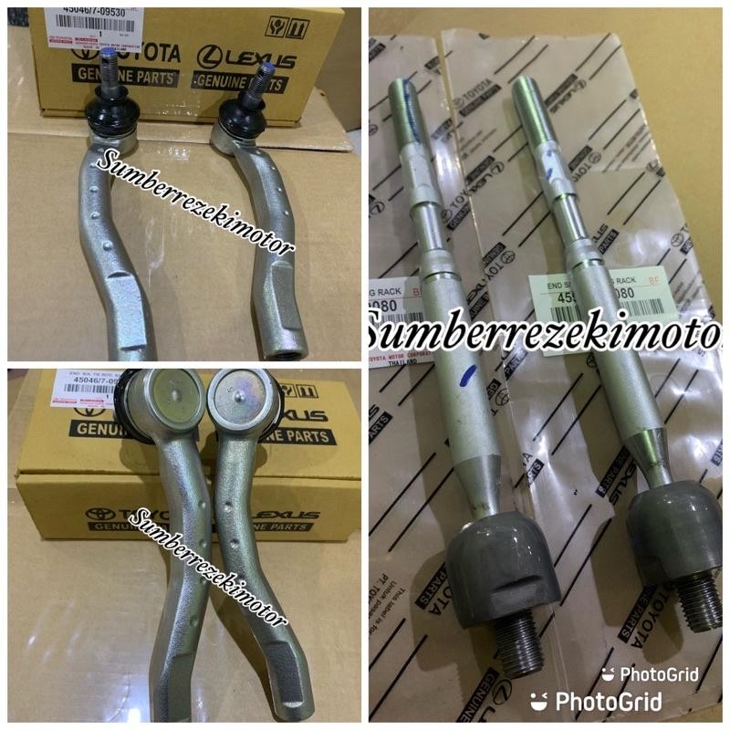 Rack End Long Tie Rod 2Pcs + Tie Rod 1Set Toyota Limo Vios Gen 2 Yaris 2007 2008 2009 2010 2011 2012