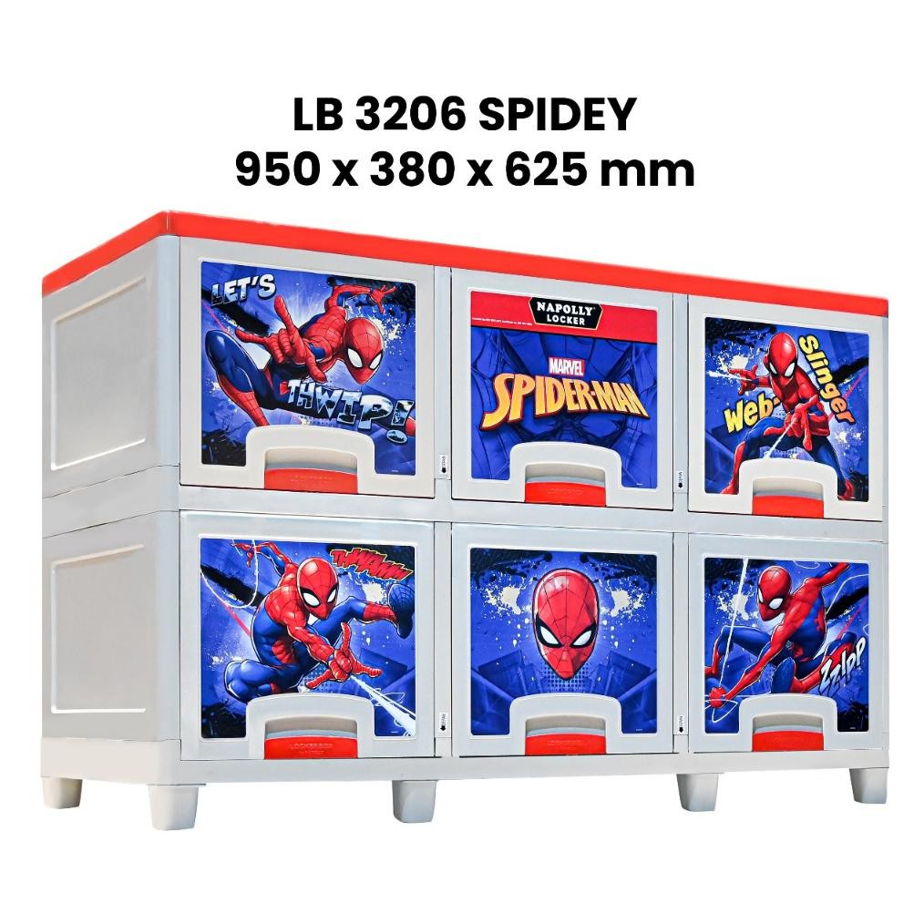 Lemari anak karakter spiderman lemari pakaian lemari plastik
