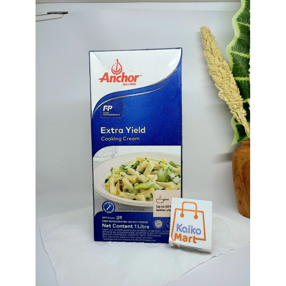 

BERMUTU Anchor Extra Yield Cooking Cream 1Lt Kode 120