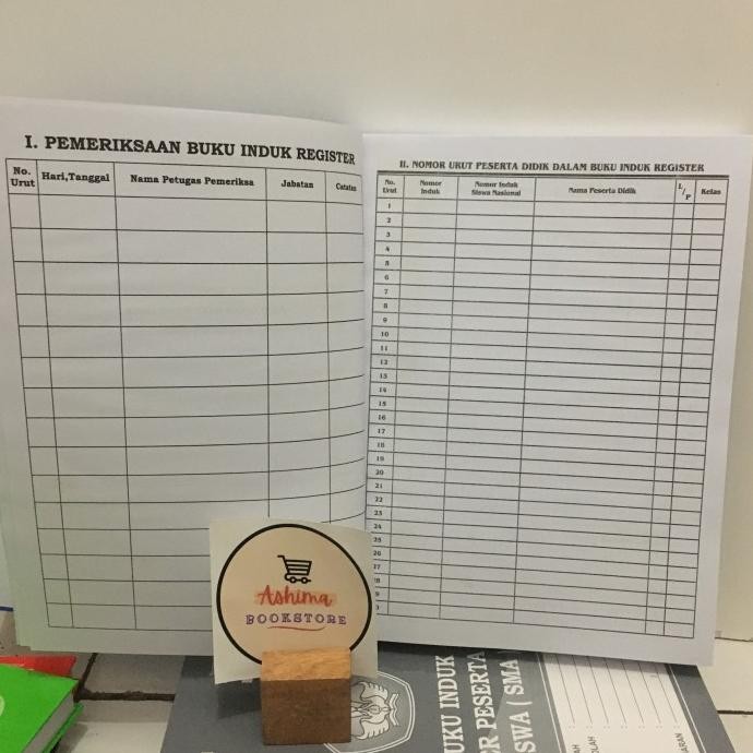 

BUKU INDUK REGISTER REGISTRASI PESERTA DIDIK SISWA SMP K13 TERBARU