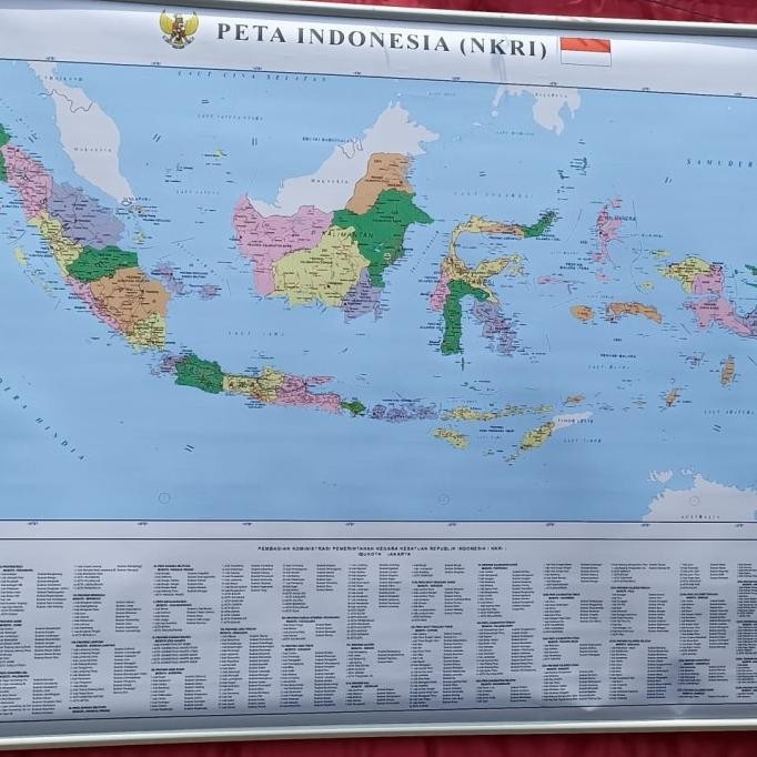 

peta indonesia sedang bingkai 38 prov 126 x 98