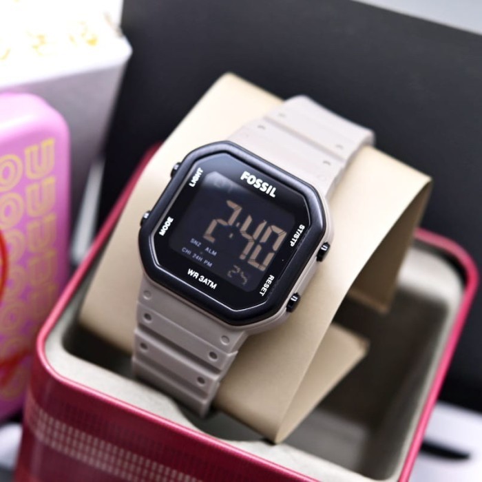Jam Tangan Wanita Fossil Digital Plus Box Kaleng Terlaris
