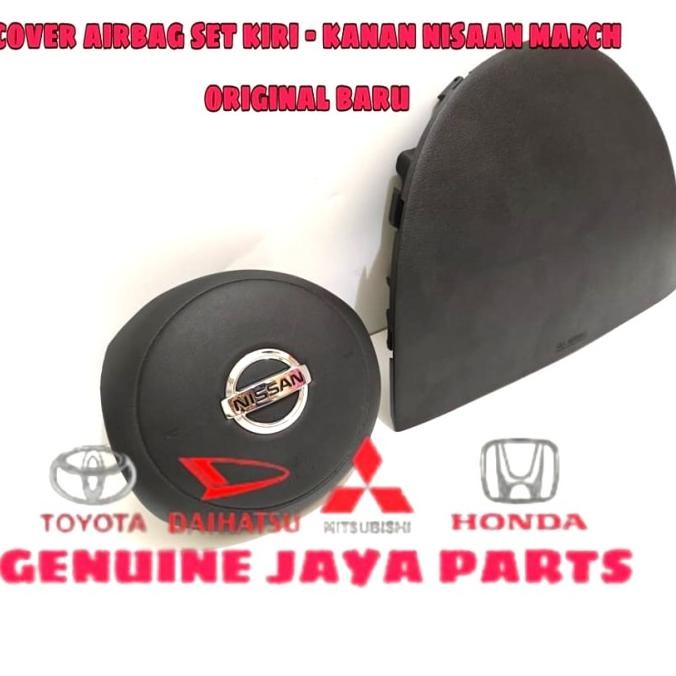 cover airbag air bag set kiri kanan nissan march original baru