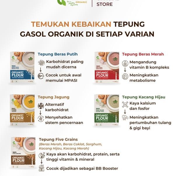

Gaol Tepung Bera Putih Organi Maanan Bayi Mpai 200Gr