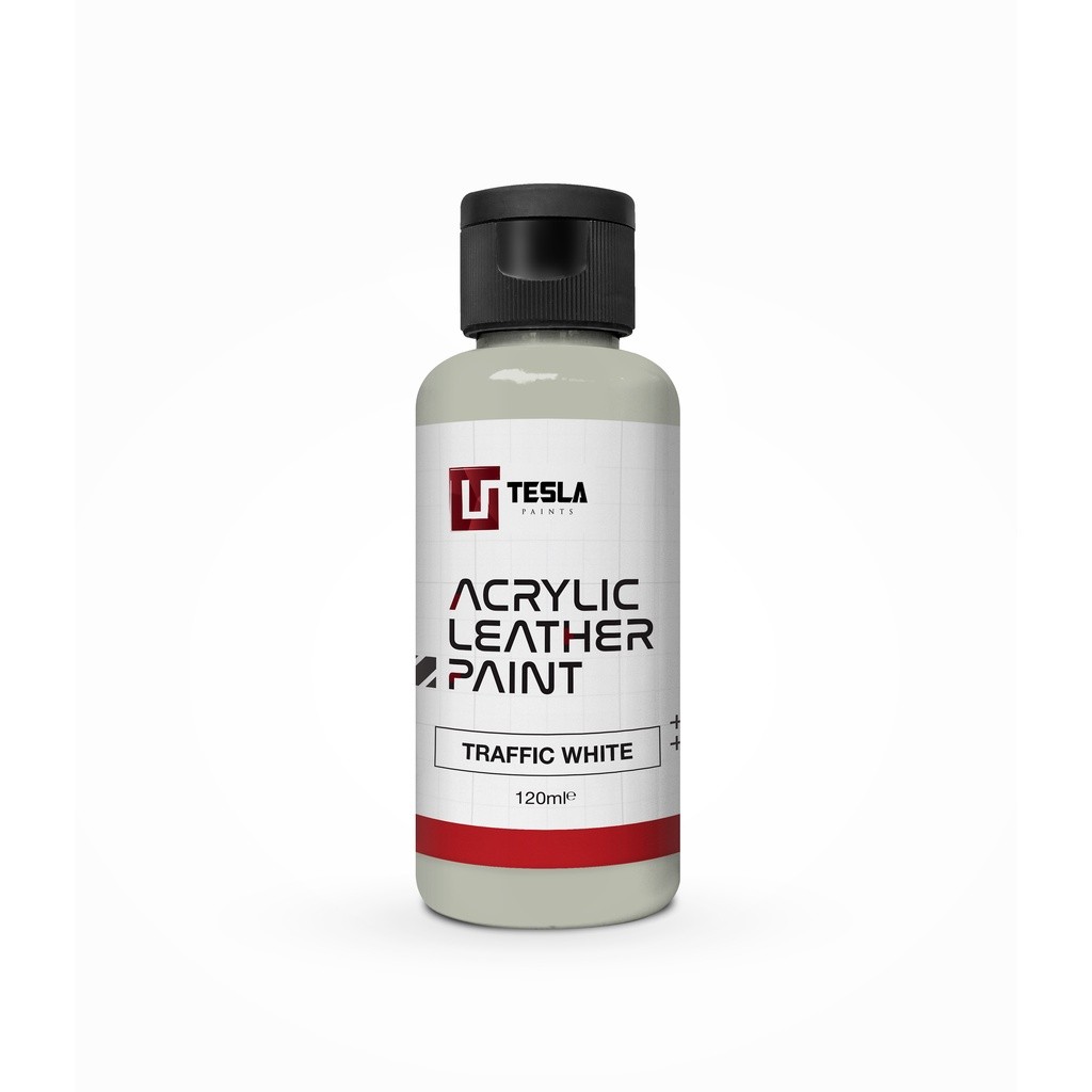 

ACRYLIC LEATHER PAINT - 120ML - TRAFFIC WHITE