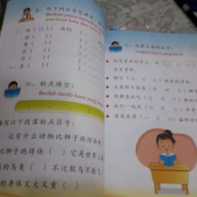 

Buku Pelajaran Mandarin SD Yinni Xiao Xue Hua Wen Kelas 5