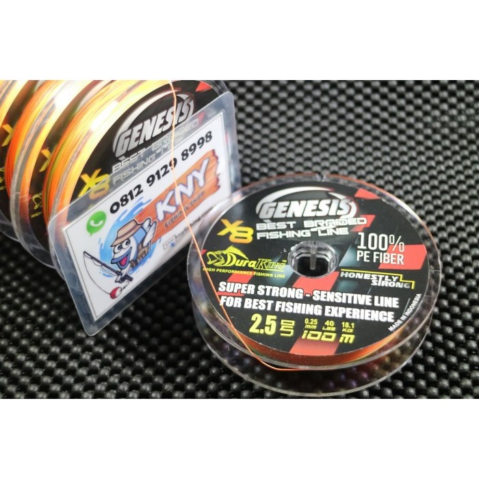 Benang Pancing Duraking Genesis Pe 2.5 / 18.1Kg Senar Mancing Idola