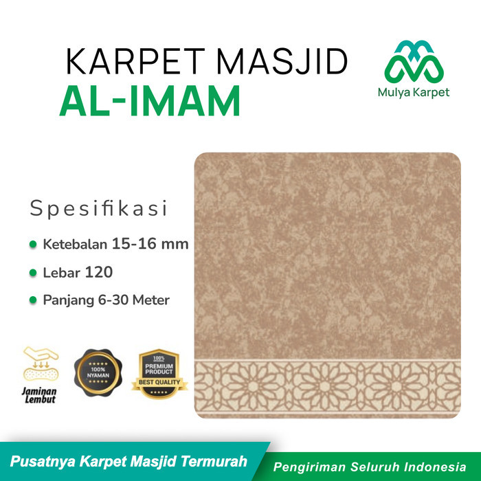 Sajadah Karpet Masjid Al Imam Karpet Masjid Tebal -Gratisongkir