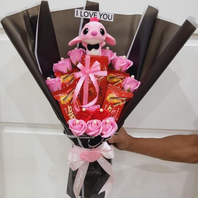 

Sale! Buket Bunga Sabun Box Hadiah Gift Set Valentines Day Coklat Boneka 022
