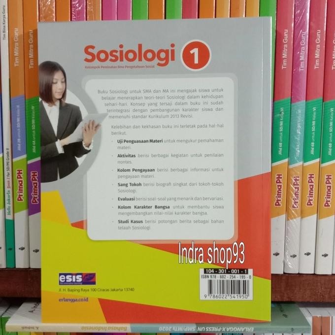 

Buku Sosiologi kelas 1/X SMA kurikulum 2013 ESIS