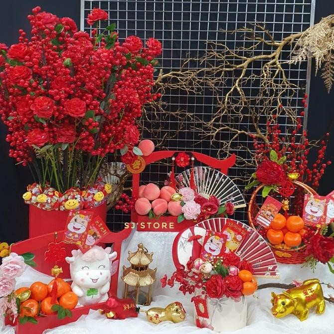 

Sale! Hiasan meja hampers pussy willow imlek cny 2021