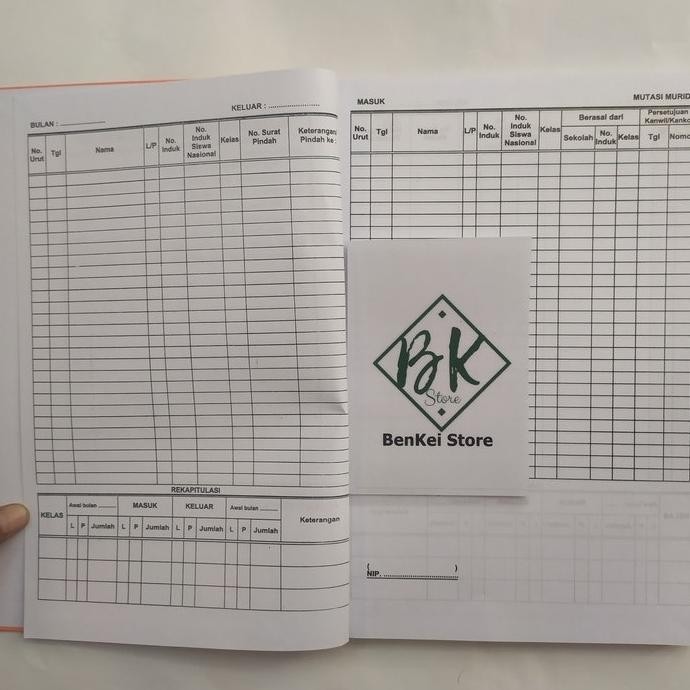 

Buku Mutasi Mutasi Murid Siswa Jengjang SD