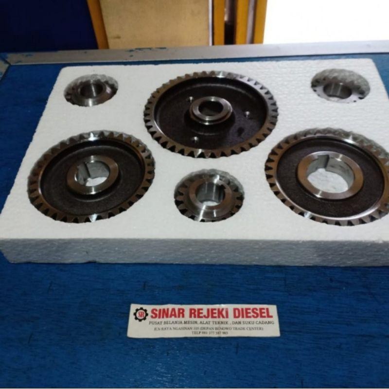Gear Set Komplit Gigi Mesin S195 S1100 S1110 S1115 Zh1115 Miring 12