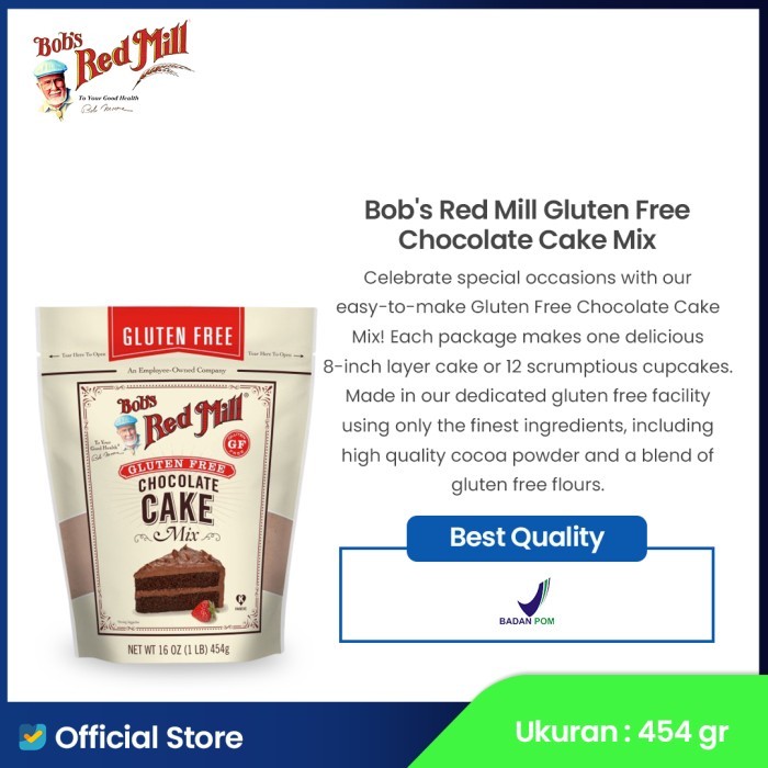 

Bob's Red Mill Gluten Free Chocolate Cake Mix 454 gr