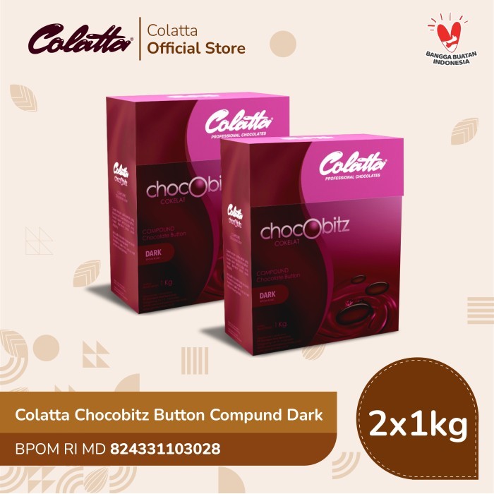 

Bundling Colatta Chocobitz Button Compund Chocolate Dark 1Kg - Isi 2