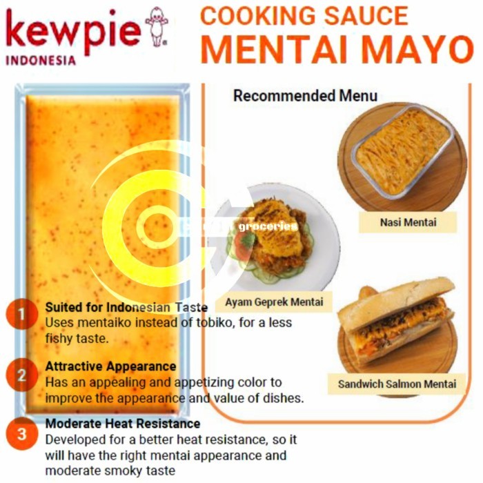 

kewpie mentai sauce / saus / mayo / mayonaise / cooking sauce / 1kg