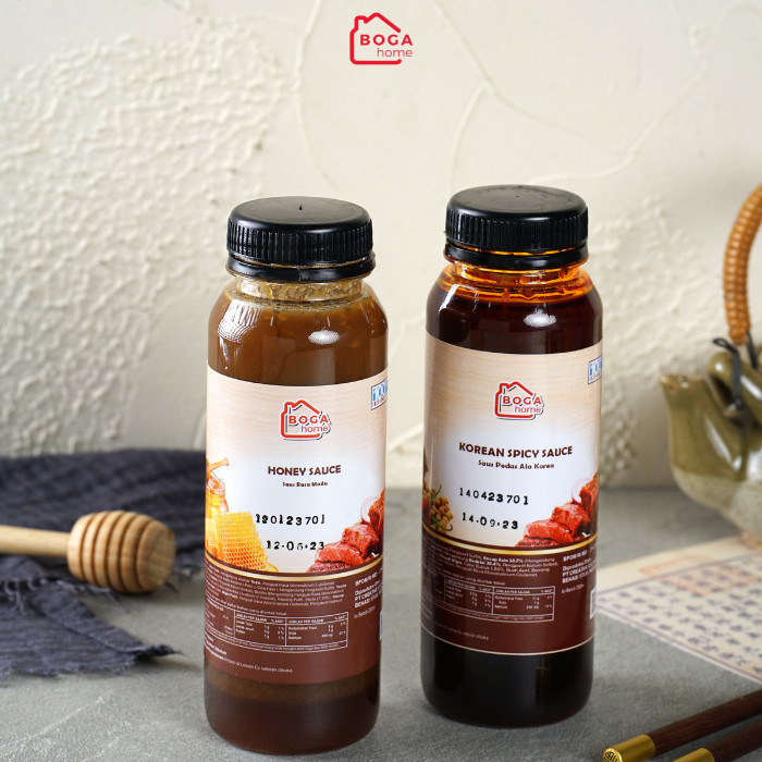 

Boga Home Sauce Honey dan Korean Spicy Saus Yakiniku Saus Marinasi