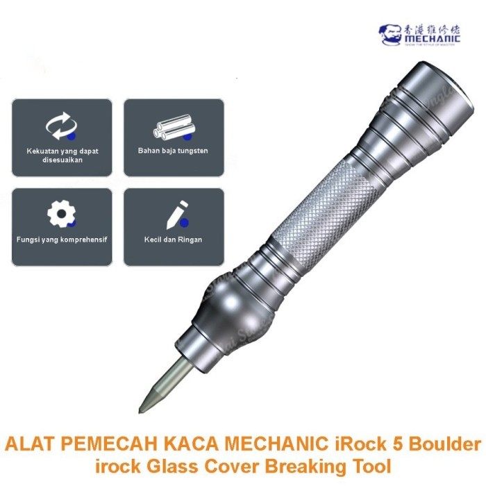 

Alat Pemecah Kaca MECHANIC iRock 5 Automatic Center Punch Titik Bor