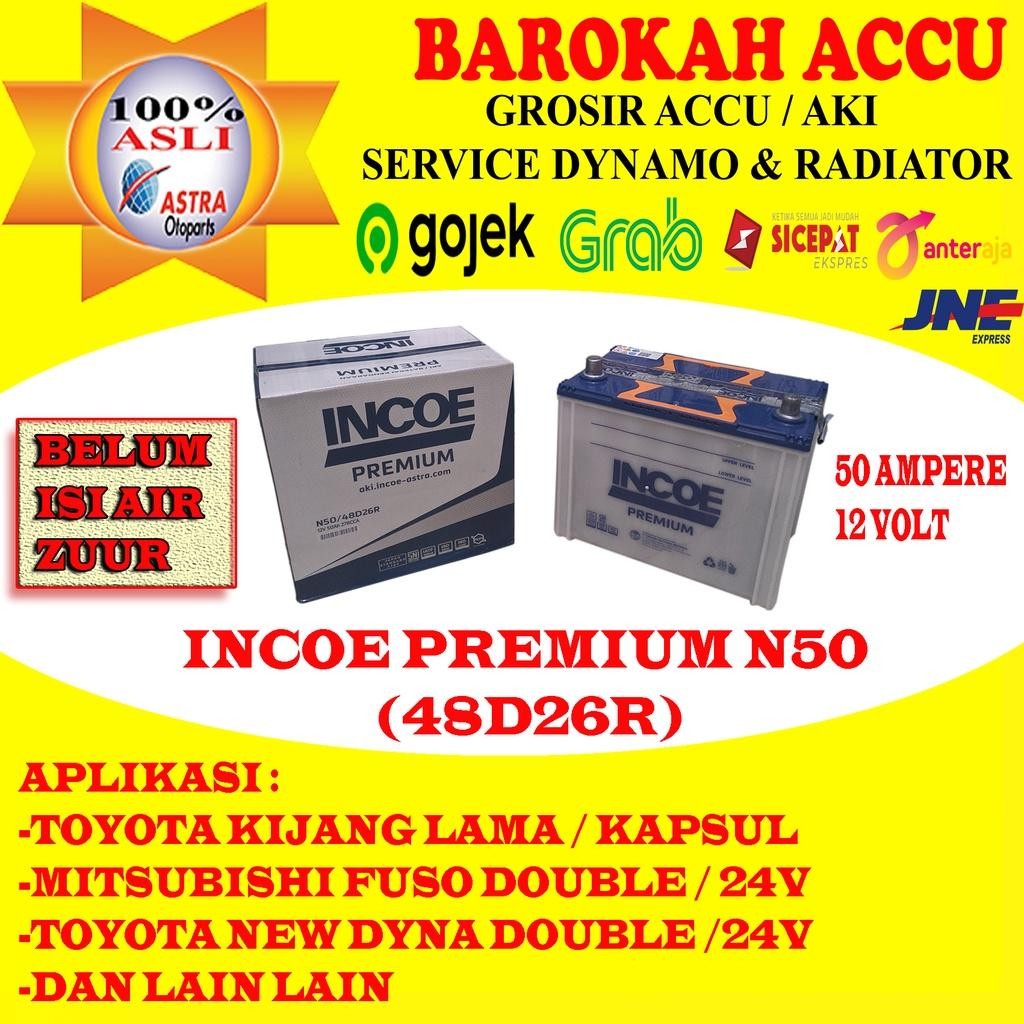 Aki Incoe Premium N50 / 48D26R Astra Otoparts