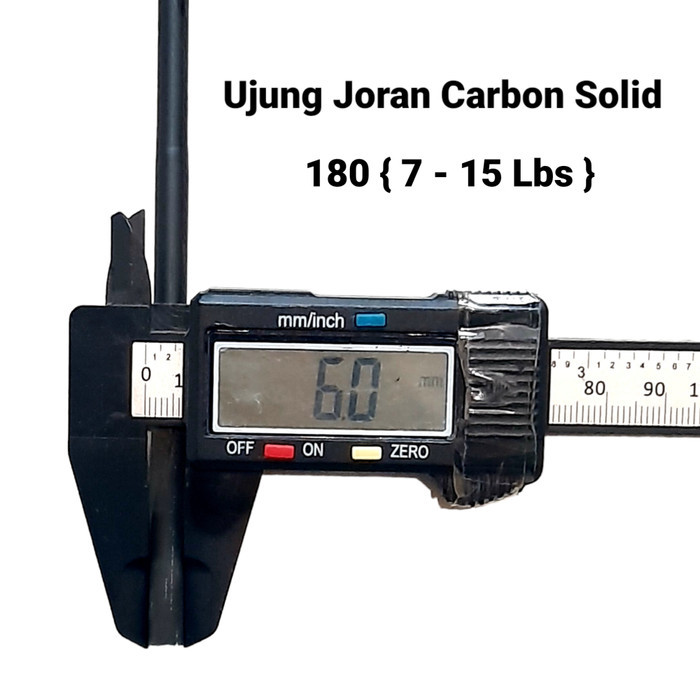 Ujung Joran Pancing Bahan Carbon Solid Untuk joran 180cm 15lbs 17 lbs 20lbs Sangat MURAH
