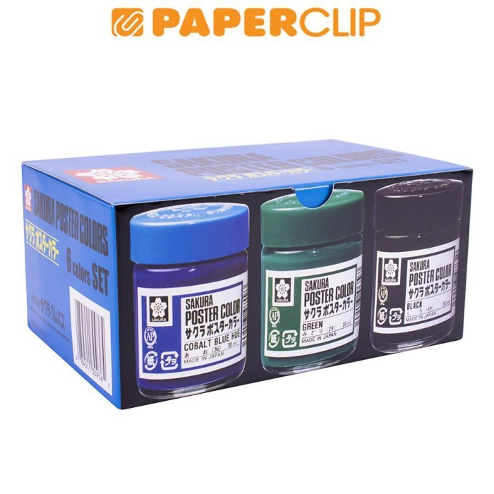 

POSTER COLOR SET XPW6 P SAKURA 6C 30ML