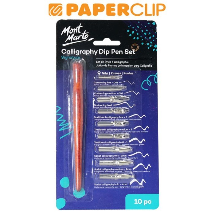 

CALLIGRAPHY DIP PEN SET MONT MARTE MMCA0007 9 NIBS