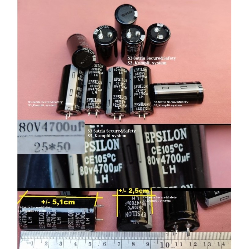 Elko 4700uf 80v EPSILON Elco 80v4700uf LH 105c 4700 uf 80 v 4700uF