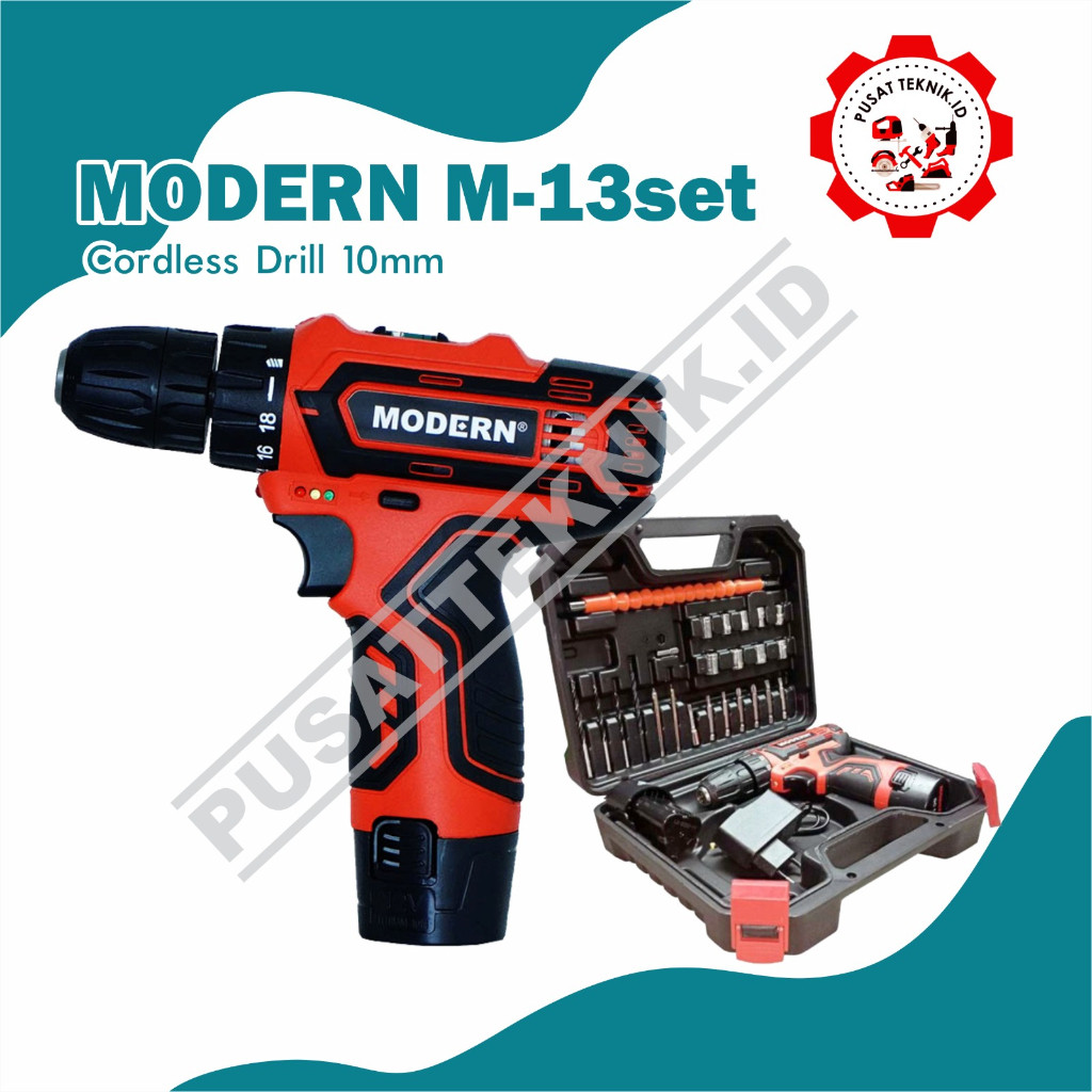 READY STOK BOR MODERN M13 SET BOR CAS BATERAI MODERN M 13 CORDLESS