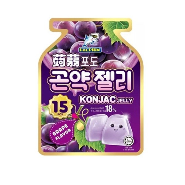 

CAPTAIN DOLPHIN KONJAC JELLY GRAPE 300 GR (15x20GR)