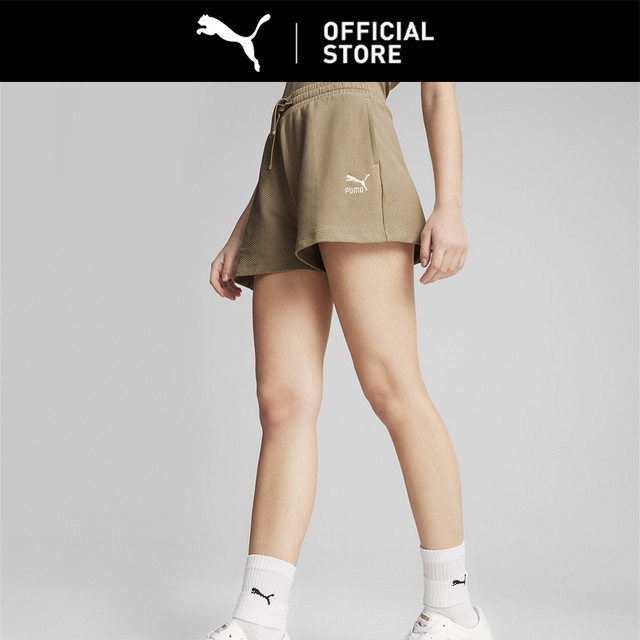 PUMA Celana Pendek Bergaris Perempuan CLASSICS