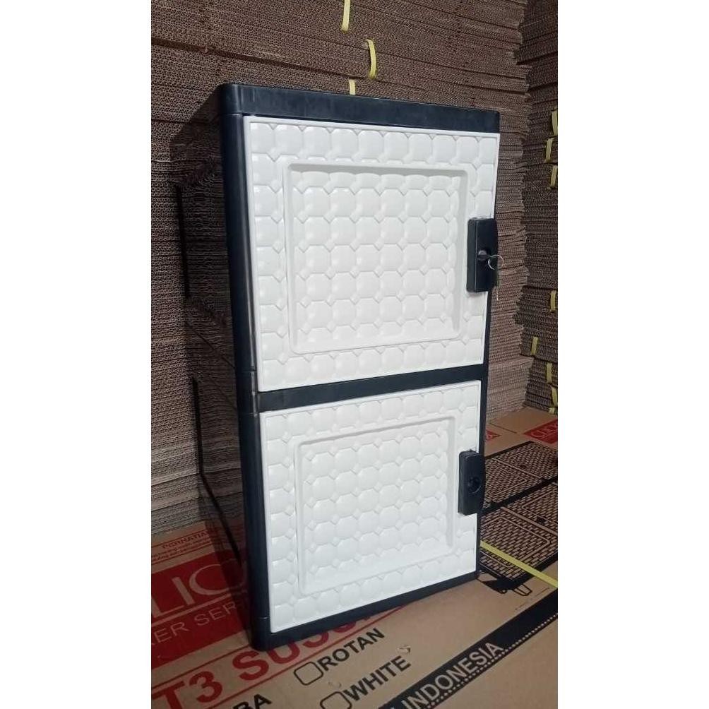 Lemari Plastik Pintu 1 Susun 2 Slap sapporo