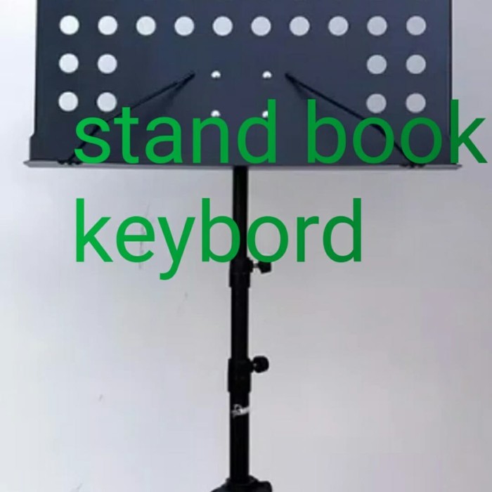 Stand book music vokal keybord /stand tripot book full besi