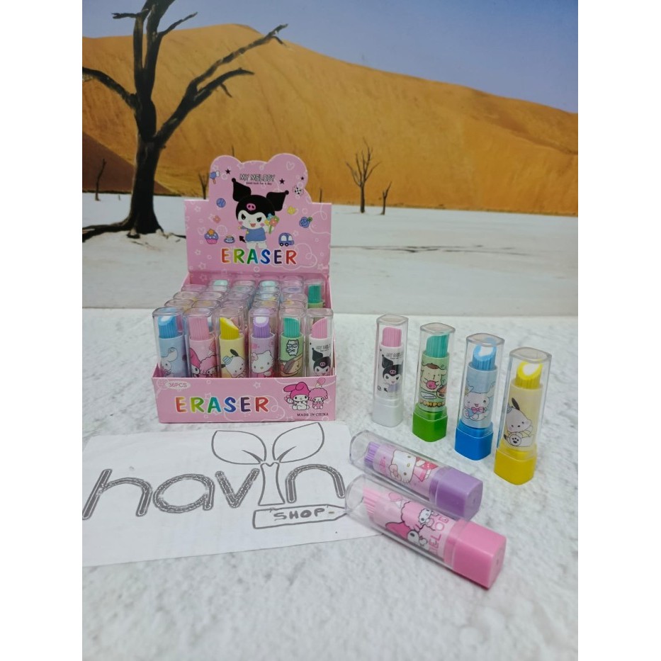 

hapusan model lipstik/stip lipstik/eraser lipstik/penghapus/1box=36pcs