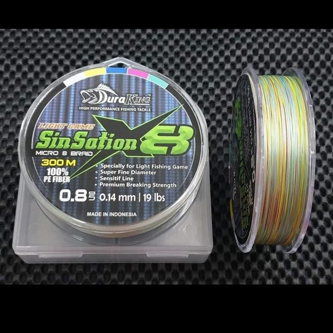 PE. DURAKING SINSATION X8 (Color MULTICOLOR) PE.0.8 / 300m