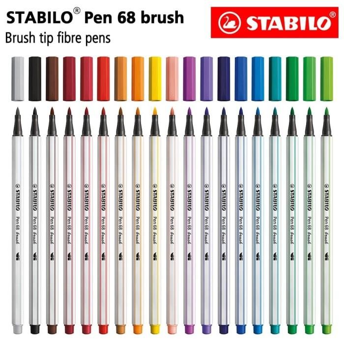 

TERBARU STABILO Pen 68 Brush Set 19pcs / Premium Marker Kuas Kaligrafi spidol BISA GRAB!