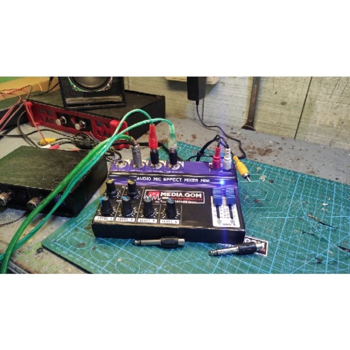 Mixer Mini Audio 4Ch Effect Nyess Reverb Buat Karaokean Bisa