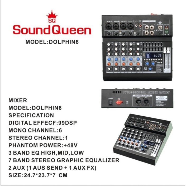 Mixer Audio Soundqueen Dolphin 6 Original