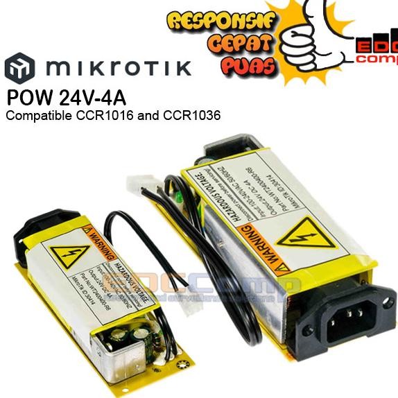 MikroTik 24V4APOW 24V 4A Internal Power Supply Untuk CCR1016 & CCR1036