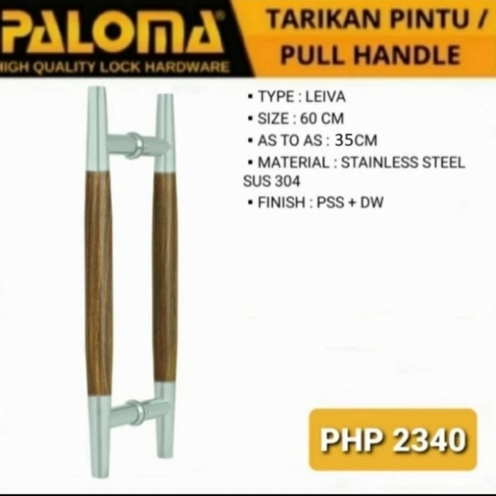 PALOMA PHP 2340 Handle Pintu Tarikan LEIVA 60CM STAINLESS Gagang Pintu