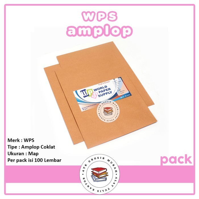 

Sale Amplop Coklat Ukuran Map Wps ( 27,5 X 37,5 Cm ) Gosend