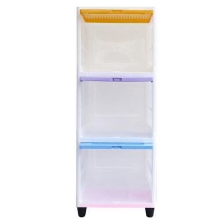 CLUB Lemari Pakaian Baju Plastik Club Flip 3 Susun LEMARI PAKAIAN LEMARI BUKU LACI SLIDING PINTU KOT