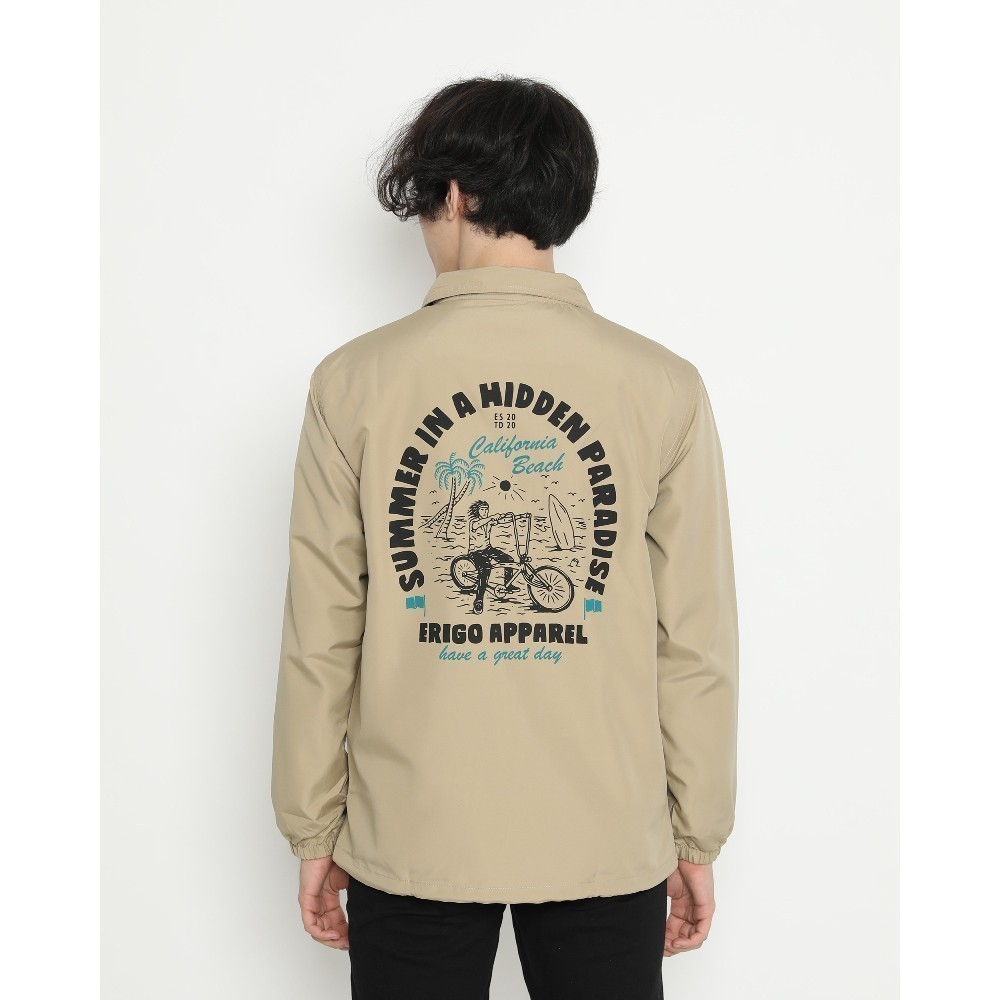Erigo Coach Jacket Great Day Khaki Unisex