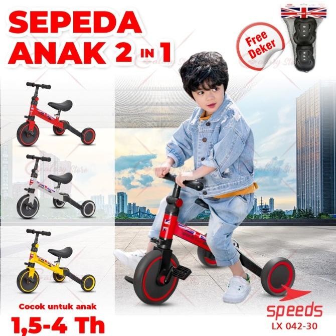 Diskon Sepeda Mini 2In1 Sepeda Anak Speeds Taxi Push Bike Balance Bike 042-30