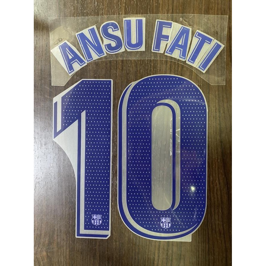 Nameset barcelona away 2021-22 for original jersey SA